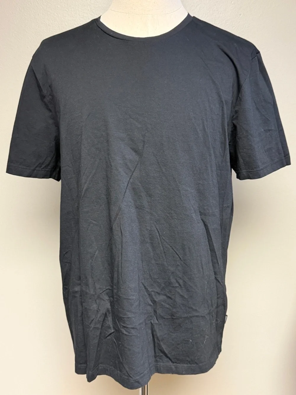 BOSS Slim Fit Mercerized Cotton Tee XXL Black Minimal